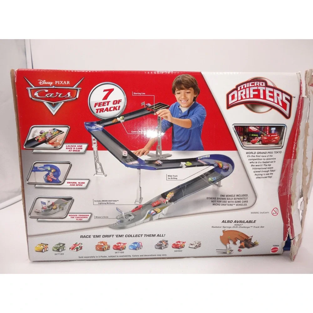 Disney Pixar Cars Micro Drifters Design & Drift Speedway Track Set Y0994 Mattel